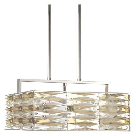 Progress Lighting The Pointe 5-Light Square Pendant, 60 W, Polished Chrome P5154-15