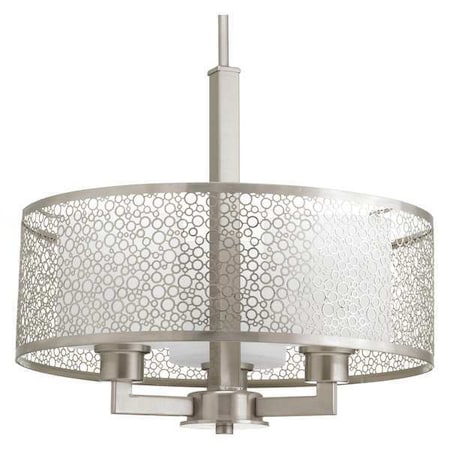 Progress Lighting Mingle 3-Light Pendant, 100 W, Brushed Nickel P5155-09