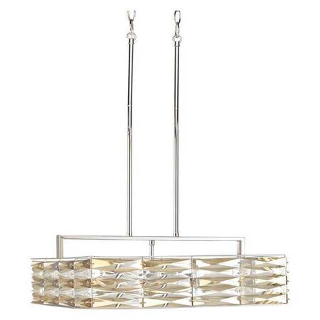 Progress Lighting The Pointe 6-Light Square Pendant, 60 W, Polished Chrome P5157-15