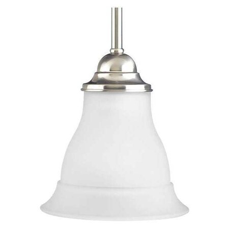 Progress Lighting Trinity 1-Light Mini-Pendant, 100 W, Brushed Nickel P5096-09