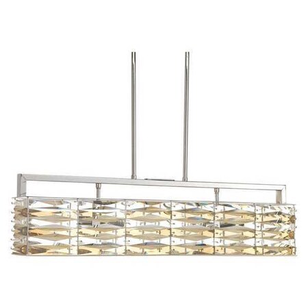 Progress Lighting The Pointe 4-Light Rectangle Pendant, 60 W, Polished Chrome P5123-15