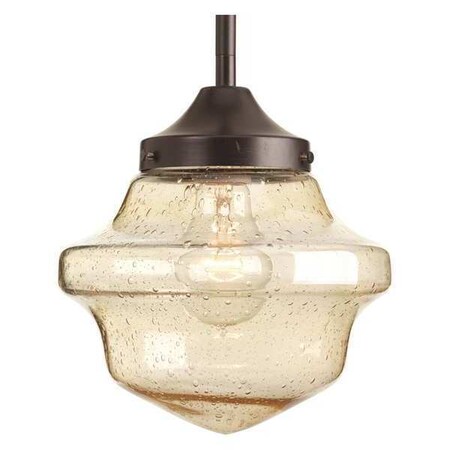 Progress Lighting Academy 1-Light Globe Pendant (8"), 100 W, Antique Bronze P5137-20