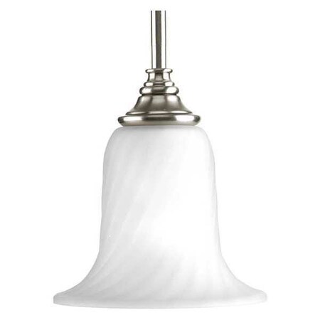 Progress Lighting Kensington 1-Light Mini-Pendant, 100 W, Brushed Nickel P5141-09