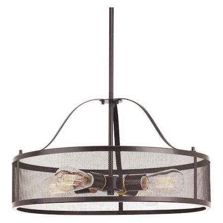 Progress Lighting Swing 4-Light Pendant, 100 W, Antique Bronze P5150-20