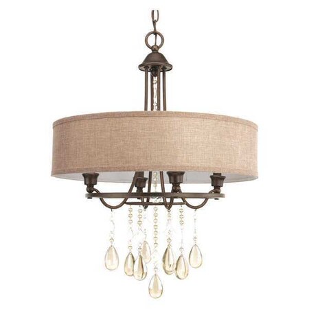 Progress Lighting Flourish 4-Light Pendant, 60 W, Cognac P5151-72