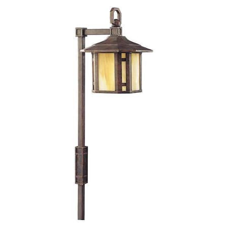 Progress Lighting Arts And Crafts 1-Light Landscape, 18 W, Weathered Bronze P5272-46