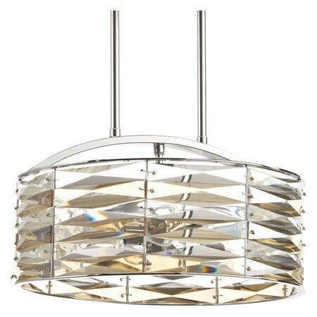 Progress Lighting The Pointe 5-Light Round Pendant, 60 W, Polished Chrome P5185-15