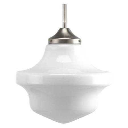 Progress Lighting School House Pendant 1-Light Pendant, 100 W, Brushed Nickel P5195-09