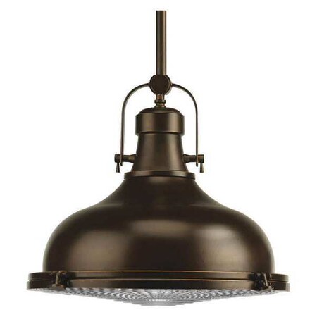 Progress Lighting Fresnel Lens 1-Light LED Pendant, 17 W, Oil Rubbed Bronze P5197-10830K9