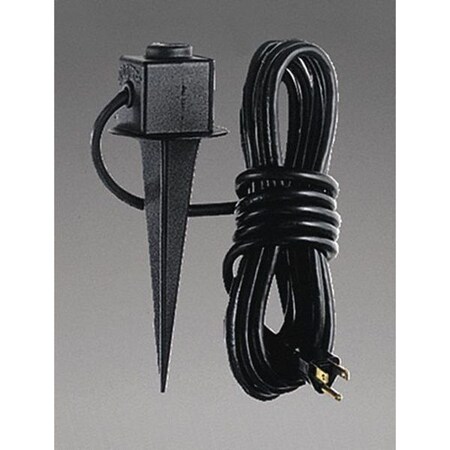 Progress Lighting Landscape Accessory Cast Aluminum Spike, Black P5233-31