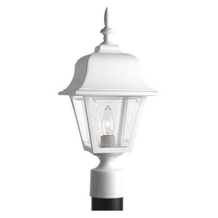Progress Lighting Non-Metallic Incandescent 1-Light Post Lantern, 100 W, White P5456-30