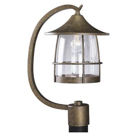 Progress Lighting Prairie 1-Light Post Lantern, 100 W, Burnished Chestnut P5463-86