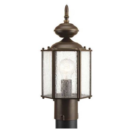 Progress Lighting Roman Coach 1-Light Post Lantern, 100 W, Antique Bronze P5475-20