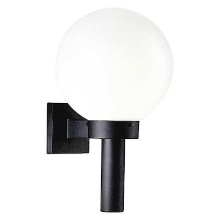 Progress Lighting Acrylic Globe 1-Light Wall Lantern, 150 W, Black P5636-60