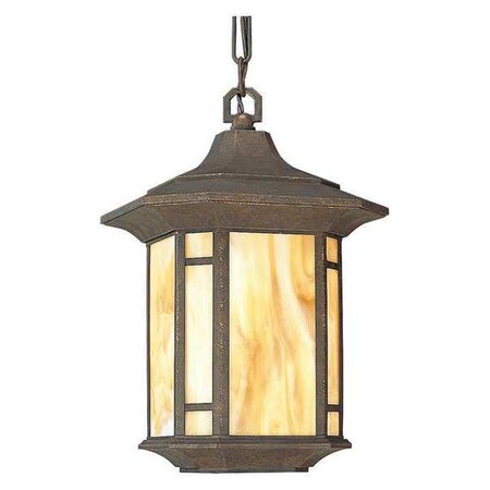 Progress Lighting Arts And Crafts 1-Light Hanging Lantern, 150 W, Bronze P5528-46