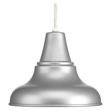 Progress Lighting District 1-Light Medium Hanging Lantern, 100W, Metallic Gray P5535-82
