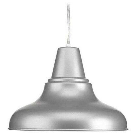 Progress Lighting District 1-Light Large Hanging Lantern, 100 W, Metallic Gray P5551-82