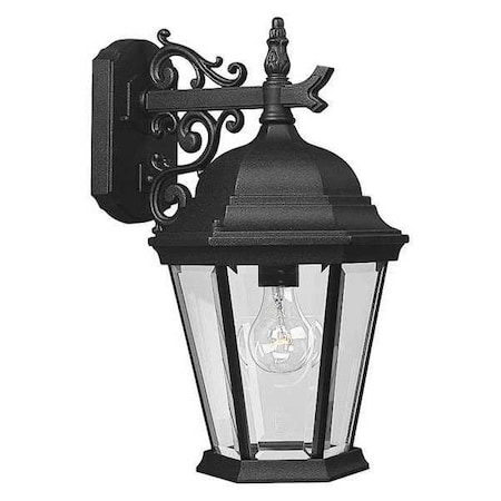 Progress Lighting Welbourne 1-Light Large Wall Lantern, 100 W, Textured Black P5683-31