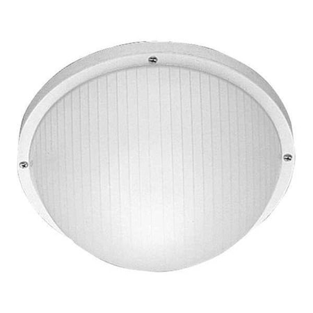 Progress Lighting Bulkheads 1-Light Wall or Ceiling Mount, 75 W, White P5702-30