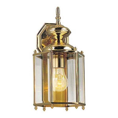 Progress Lighting BrassGUARD 1-Light Wall Lantern, 100 W, Polished Brass P5832-10