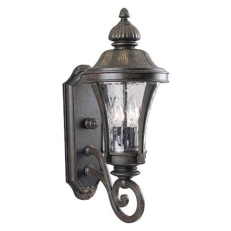 Progress Lighting Nottington 2-Light Wall Lantern, 60 W, Forged Bronze P5835-77