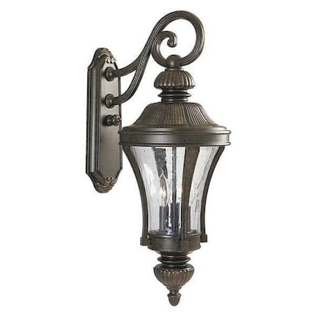 Progress Lighting Nottington 3-Light Wall Lantern, 60 W, Forged Bronze P5837-77
