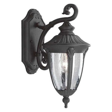 Progress Lighting Meridian 1-Light Wall Lantern, 100 W, Textured Black P5820-31