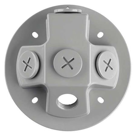 Progress Lighting Security Light Back Plate, Metallic Gray P6343-82