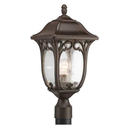 Progress Lighting Enchant 1-Light 9.5" Post Lantern, 100 W, Espresso P6401-84