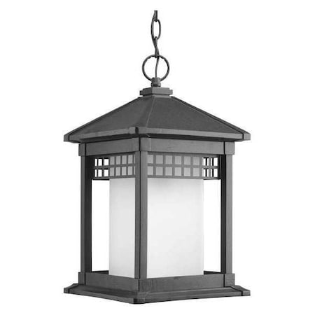 Progress Lighting Merit 1-Light 9" Hanging Lantern, 100 W, Black P6500-31