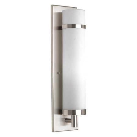 Progress Lighting 1-Light Wall Sconce, 26 W, Brushed Nickel P7082-09