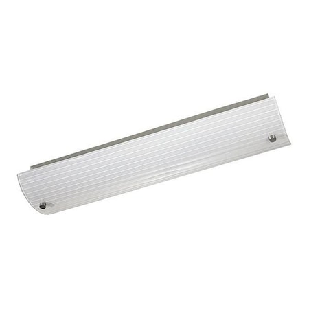 Progress Lighting Ribbed 2-Light Linear Fluorescent Bath, 17 W, Brushed Nickel P7218-09EB
