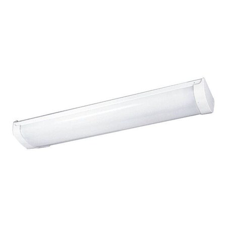 Progress Lighting Linear Fluorescent Bath 2-Light Slim Line Wrap, 17 W, White P7137-30STR