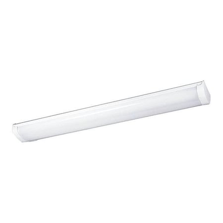 Progress Lighting Linear Fluorescent Bath 2-Light Slim Line Wrap, 25 W, White P7154-30STR