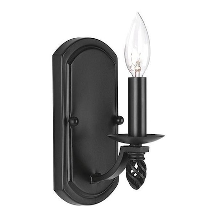 Progress Lighting Greyson 1-Light Wall Sconce, 60 W, Black P7158-31