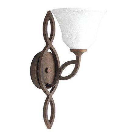 Progress Lighting Monogram 1-Light Wall Sconce, 100 W, Roasted Java P7167-102
