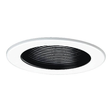 Progress Lighting Recessed Step Baffle Trim, Black P8037-31