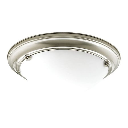 Progress Lighting Eclipse 2-Light Close-to-Ceiling, 13 W, Brushed Nickel P7324-09WB