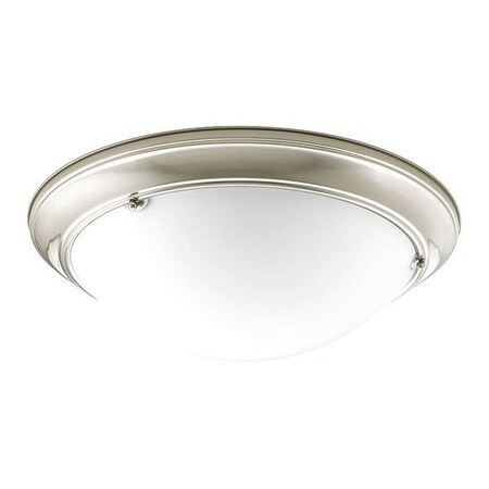 Progress Lighting Eclipse 3-Light Close-to-Ceiling, 13 W, Brushed Nickel P7325-09WB