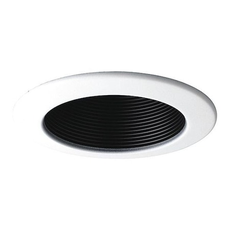 Progress Lighting Recessed 4" Step Baffle Trim, Black P8144-31