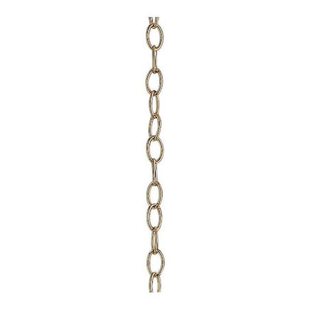 Progress Lighting Ten feet of 9 Gauge Chain, Polished Brass P8757-10