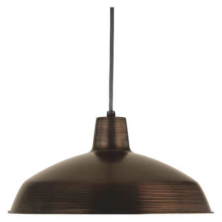 Progress Lighting Metal Shade 1-Light Cord LED Pendant, 17 W, Venetian Bronze P5094-7430K9