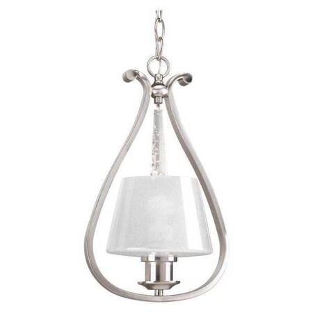 Progress Lighting Dazzle 1-Light Mini-Pendant, 100 W, Brushed Nickel P5017-09