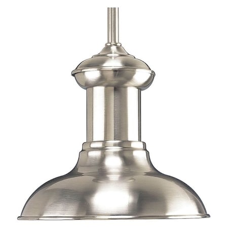 Progress Lighting Brookside 1-Light Mini-Pendant, 100 W, Brushed Nickel P5023-09