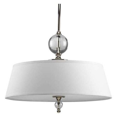 Progress Lighting Fortune 3-Light Pendant, 100 W, Polished Nickel P5034-104