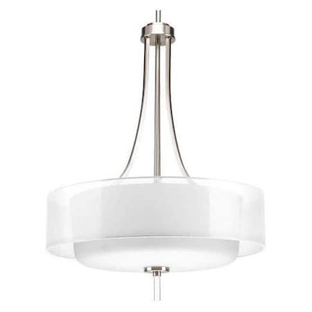 Progress Lighting Invite 4-Light Pendant (20"), 100 W, Brushed Nickel P5047-09