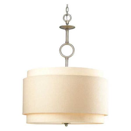 Progress Lighting Ashbury 3-Light Pendant, 100 W, Silver Ridge P5056-134