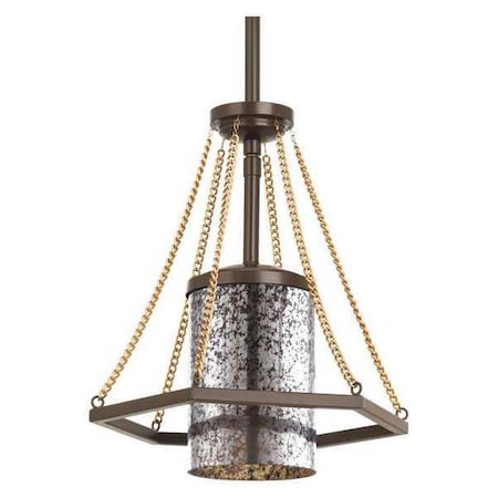 Progress Lighting Indi 1-Light Mini-Pendant, 100 W, Antique Bronze P5074-20