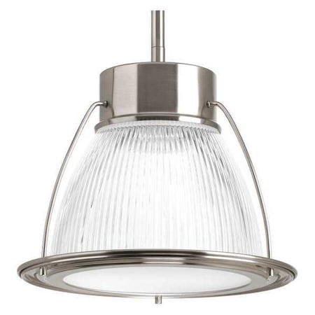 Progress Lighting Prismatic Glass 1-Light Mini-Pendant, 9 W, Brushed Nickel P5075-0930K9