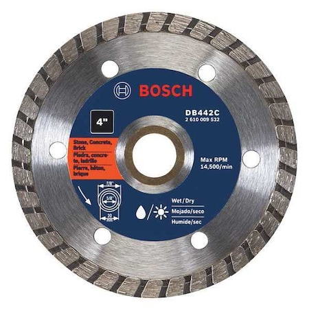 Bosch Dia Blade GenPurpose Premium 4In Turbo DB442C